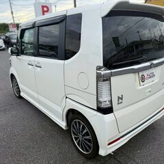 ホンダ　N-BOXカスタム　GターボSSパッケージ　車検R9.1月まで　ナビ　バックカメラ　ETC　ターボ車　純正15インチAWの画像