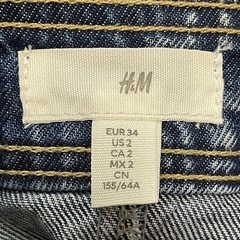 H＆M デニムスカート XSサイズ相当 未使用の画像