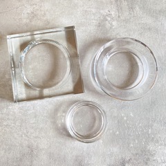 ガラス 灰皿 花器 トレーの画像