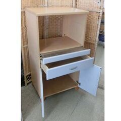 キッチンボード 白系 レンジボード レンジ台 コンパクト 幅60cm 札幌 西野店の画像