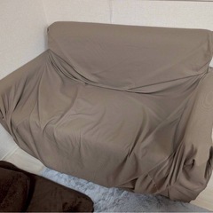 ソファ　ほぼ未使用　2人掛け　ネイビーの画像