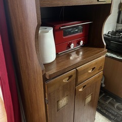 レンジ台　米びつ付き　の画像
