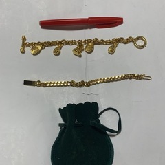 ゴールド　金　ブレスレット　2本セットの画像