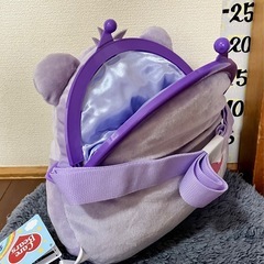 ♡未使用♡ケアベア♡ぬいぐるみ♡フェイス♡がま口♡ポシェット♡ふんわり♡クレーンゲーム♡UFOキャッチャー♡景品♡BIG♡大きい♡ビッグ♡ラウンド1♡9月の画像