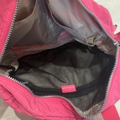 キプリング　Kipling ピンク ナイロン ボストンバッグ トットバッグの画像