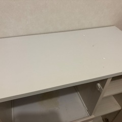 キッチン収納棚 キャビネット 白の画像