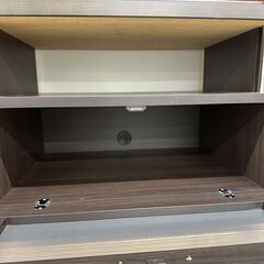 【ジャングルジャングル滋賀草津店】ジモティ来店特価!! TV台 ダークブラウン J-250987の画像