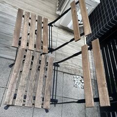 テーブル＆チェア2脚 屋外用, ブラック/ライトブラウンステイン IKEA TÄRNÖ テルノーの画像