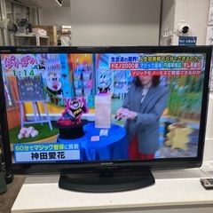 A2509-324 SHARP 液晶カラーテレビ LC-45V5 2011年製 リモコン付き 地上波のみ映像確認済み キズ汚れありの画像