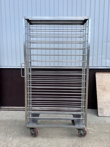 DW東(0915t1) ベーカリーラック パンラック パントローリー ラックカート ベーカリーカート キャスター付き 15段 業務用 愛知県一宮市より