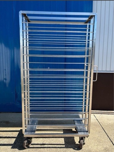 DW東(0915w1) ベーカリーラック パンラック 15段 キャスター付き パン ラック 業務用 店舗用品 製パン用品