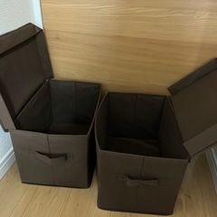 収納ボックス　二個セット（単品も可）の画像
