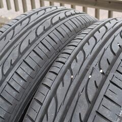 優良中古　工賃込み２０２２年製ダンロップ夏タイヤ　１５５／６５Ｒ１４　 ２本セットの画像