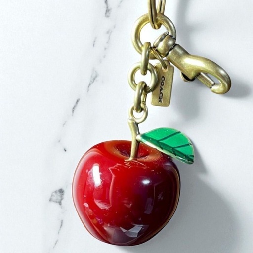 COACH コーチ バッグチャーム スモールアップル キーホルダー ストラップ