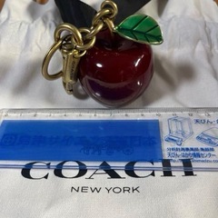 COACH コーチ バッグチャーム スモールアップル キーホルダー ストラップの画像
