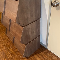 美品！扉付きカラーボックス6コの画像