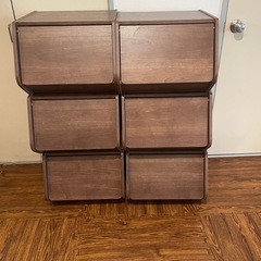 美品！扉付きカラーボックス6コの画像