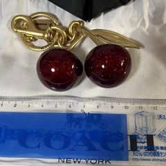 COACH コーチ バッグチャーム チェリー キーホルダー ストラップの画像