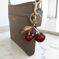 COACH コーチ バッグチャーム チェリー キーホルダー ストラップの画像