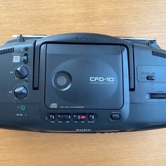 SONY製 CDラジオ　カセットコーダーの画像