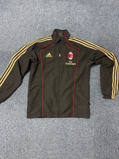 ACミラン adidas セットアップ 黒/ゴールド