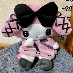 #未使用#マイメロ#真夜中のメロクロ#ぬいぐるみリュック#クレーンゲーム#UFOキャッチャー#景品#大きめ#ラウンド1#の画像