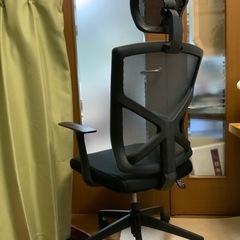 椅子　ニトリ　肘付き　メッシュ椅子 の画像