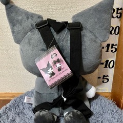 #未使用#クロミ#真夜中のメロクロ#ぬいぐるみリュック#KUROMI#クレーンゲーム#UFOキャッチャー#景品#大きめ#ラウンド1#の画像