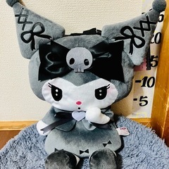 #未使用#クロミ#真夜中のメロクロ#ぬいぐるみリュック#KUROMI#クレーンゲーム#UFOキャッチャー#景品#大きめ#ラウンド1#の画像