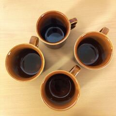 【美濃焼】昭和レトロ マグカップ 4点セット（美品・ソーサーなし）の画像