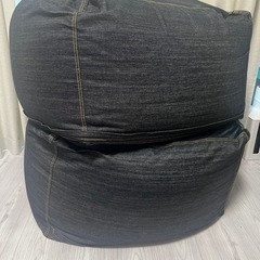【2個セット】【値下げ不可】身体にフィットするソファ　無印良品　ネイビーデニム　カバーセットの画像