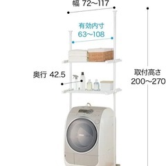 ニトリ　洗濯ラックの画像
