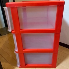 【お譲り先決まりました】3段収納ケース　チェスト の画像