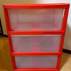 【お譲り先決まりました】3段収納ケース　チェスト の画像