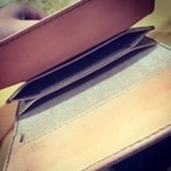 牛本革　手作り財布の画像