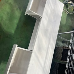 【ホリダソウコ】　テレビボード　ホワイト　ウッド　木製の画像