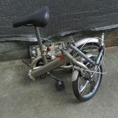 （値引き）折りたたみ　自転車　（シルバー）の画像