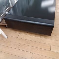 ★リユースのサカイつくば店★TK6534  ガラステーブル ブラック H32×D70×W130 クリーニング済みの画像