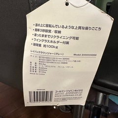 Coleman インフィニティチェア　グレーの画像