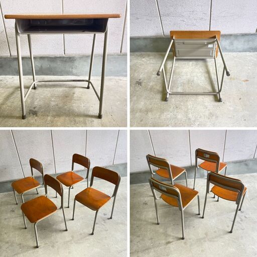 J7Y2298 KOKUYO コクヨ 学校 学習 勉強 生徒 塾 学童 学生 机 椅子 2号