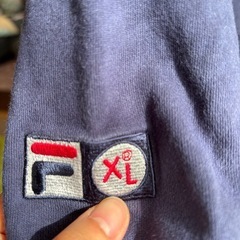 XLARGE×FILAコラボ ベロアパーカー の画像