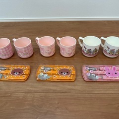 サンリオ キティ マイメロ  コップ✖️6個、お弁当トリオセット✖️3の画像