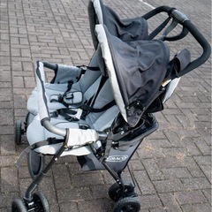 Graco DuoGlider ダブルベビーカー グレー/ブラックの画像