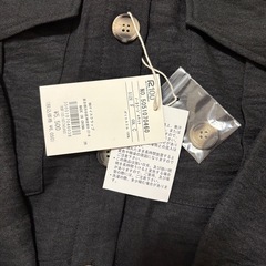 ノーカラーウエストドロストジャケットの画像