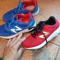 2足　ニューバランス　19㌢　の画像