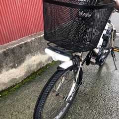 【京都発】京の楽チャリ　電動アシスト　自転車　シュガードロップ　20インチ　白の画像