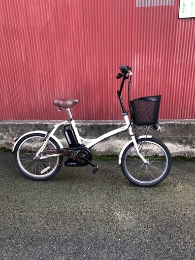 【京都発】京の楽チャリ　電動アシスト　自転車　シュガードロップ　20インチ　白