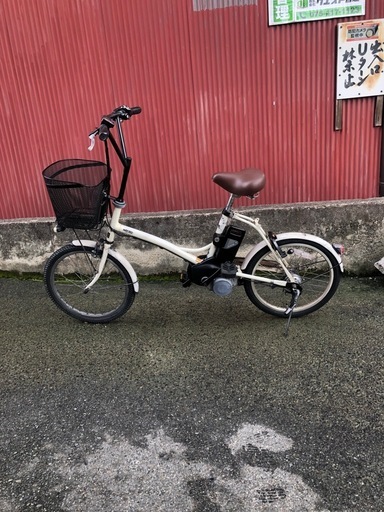 【京都発】京の楽チャリ　電動アシスト　自転車　シュガードロップ　20インチ　白