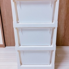 衣装ケース　収納ケース　3段の画像