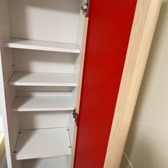 ミラー付き　収納ラックの画像